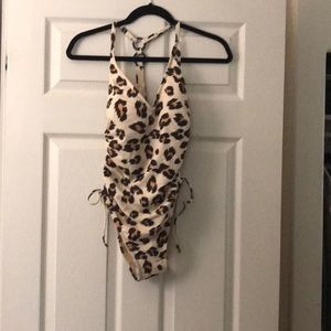 Leopard print swimsuit